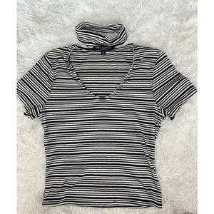 One Clothing Los Angeles Sz. S Black & White Striped Top. Cute, Great Shape